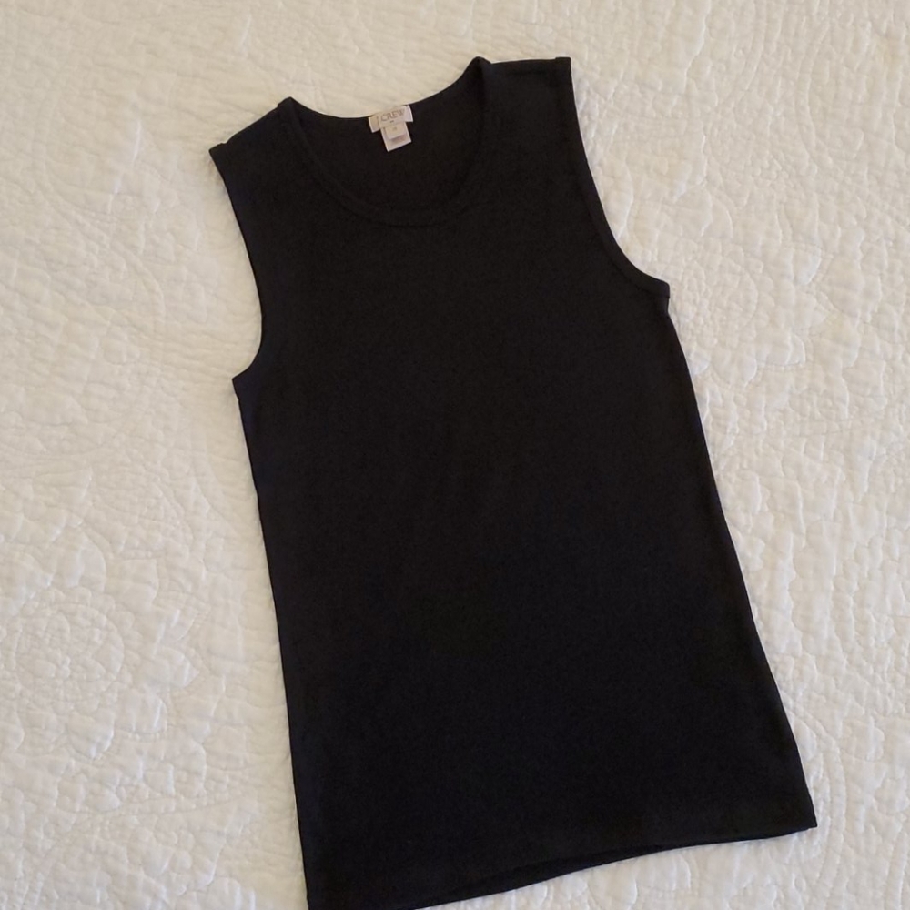 J Crew sleeveless knit top.